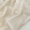145cm Width Hollow-out and Poppy Floral Embroidery Fabric