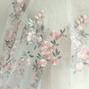 140cm Width x 95cm Length Retro Branch Floral Embroidery Lace Fabric