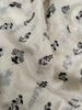 140cm Width x 95cm Length Floral Embroidery Ramie Fabric