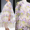 150cm Width x 95cm 3D Cluster Floral Embroidery Lace Fabric