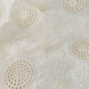 145cm Width Hollow-out and Poppy Floral Embroidery Fabric