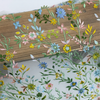 150cm Width x 95cm Length Colorful Botanical Vine  Floral Embroidery  Lace Fabric