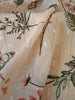 148cm Width x 95cm Length  Botanical Branch Floral and Butterfly Print Chiffon Fabric Pink
