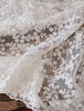 135cm Width x 95cm Length Organza Vine Floral Embroidery Lace Fabric