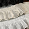 3 Yards x 10cm Width Premium Ruffled Pleated Chiffon Lace fabric Trim