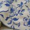 144cm Width x 95cm Length Retro Blue Botanical Branch Floral Jacquard Fabric