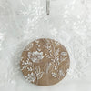 130cm Width x 95cm Length Botanical Vine and Branch Floral Embroidery Wedding Lace Fabric