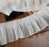 3 Yards x 10cm Width Premium Ruffled Pleated Chiffon Lace fabric Trim