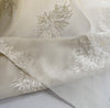 150cm Width Chrysanthemum Floral Embroidery Silk Blend Lace Fabric