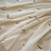 145cm Width x 95cm Length Pink Tulip Floral Pattern Embroidery Chiffon Fabric