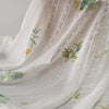 130cm Width x 95cm Length Botanical Floral Print Chiffon Lace Fabric