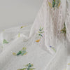 130cm Width x 95cm Length Botanical Floral Print Chiffon Lace Fabric