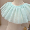 2 Yards x 30cm Width Puffy 2-layer Soft Frill Ruffled Tulle Lace Fabric Trim