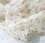 150cm Width Cherry Pattern Print Chiffon Fabric