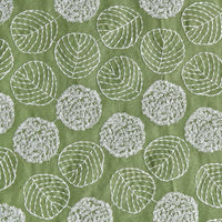 120cm Width x 95cm Length Retro Leaf Embroidery Cotton Linen Fabric