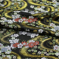 75cm幅 ゴールデン スタイル 花柄ジャカード 金襴 生地
