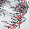 23cm Width x 3 Yards Length Vivid Floral Embroidery Lace Fabric Trim