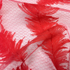 130cm Width x 95cm Length Feather Pattern Embroidery Lace Fabric