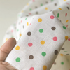140cm Width Colorful Polka Dots Print Cotton Blend Fabric