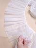 2 Yards x 30cm Width Puffy 2-layer Soft Frill Ruffled Tulle Lace Fabric Trim