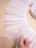 2 Yards x 30cm Width Puffy 2-layer Soft Frill Ruffled Tulle Lace Fabric Trim
