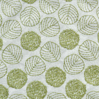 120cm Width x 95cm Length Retro Leaf Embroidery Cotton Linen Fabric