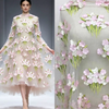 150cm Width x 95cm 3D Cluster Floral Embroidery Lace Fabric