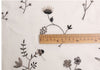 115cm Width x 95cm Retro Botanical Branch Embroidery Linen Fabric