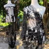 130cm Width x 95cm Premium 3D Floral Embroidery  Wedding Bridal Lace Fabric