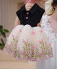 140cm Width x 95cm Length Symmetrical Fairy Floral and Butterfly Embroidery Lace Fabric