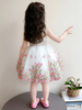 140cm Width x 95cm Length Symmetrical Fairy Floral and Butterfly Embroidery Lace Fabric