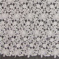 125cm Width Premium Hollow-out Floral Embroidery Lace  Fabric by the Yard