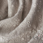 125cm Width Thick Floral  Embroidery Cotton Linen Fabric  by the Yard