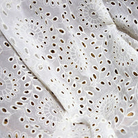 110cm Width Hollow-out Vine Branch Flower Embroidery Eyelet Fabric by the Yard