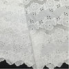 130cm Width x 95cm Length Premium Hollow-out Eyeley Poppy Floral Embroidery Cotton Fabric