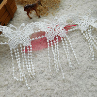 2 Yards of 13cm width Premium Butterfly Fringe Sewing Embellishment Lace Tassel