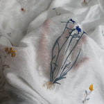 150cm Width x 95cm Length Botany Floral Embroidery Tencel Fabric