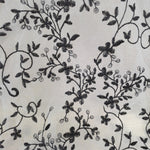 130CM Width Vine Floral Pattern Organza Embroidery Lace Fabric by the Yard