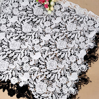 52CM Width Length Hollow-Out Floral Pattern  Embroidery Lace Fabric by the Yard