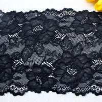 3 Yards of 17.5cm Width Premium 3D Floral Embroidery Lace Fabric Trim