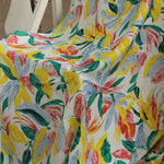 140cm Width Length Abstract Heavy Color Floral Print Fabric by the Yard