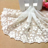 3 Yards of 15cm Width Vintage Leaf Embroidery Lace Fabric Trim