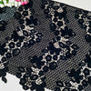 50cm Width x 95cm Length Premium Hollow-out Water Soluble Floral Embroidery Lace Fabric