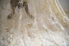 135cm Width Premium Wedding Bridal Branch Floral Embroidery Lace Fabric by the Yard
