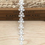 10 Yards x 1.6cm Width Premium  Floral Embroidery Water Soluble Chemical Lace Ribbon