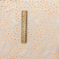 130cm Width Eyelet Cotton Fabric by the Yard