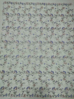 130cm Width Branch Floral  Embroidery Lace Fabric by the Yard