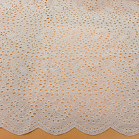 130cm Width Eyelet Cotton Fabric by the Yard