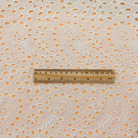 130cm Width Eyelet Cotton Fabric by the Yard