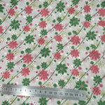 135cm Width Daisy Floral Print Eyelet Embroidery Cotton Fabric by the Yard